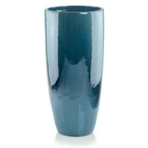 Turkusowa wysoka donica ceramiczna cygaro 50 cm Polnix Glazed 28.035