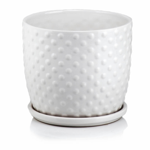 biala-doniczka-z-podstawkiem-szkliwiona-polysk-grochy-polnix-02429-markowedonice.png