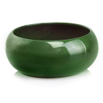 Zielona misa do kompozycji roślinnych 31.175 Polnix Vintage >>> osłonka doniczka ceramiczna okrągła 19 cm 