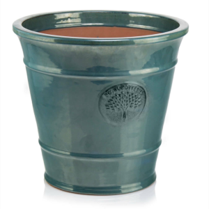 Turkusowa donica ceramiczna  mrozoodporna 36 cm Polnix GLAZED 76.553