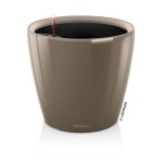 Doniczka z nawadnianiem Lechuza Classico Premium LS z wkładem 28 taupe