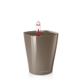 Lechuza Mini Deltini doniczka z systemem nawadniania taupe szarobeżowa.png