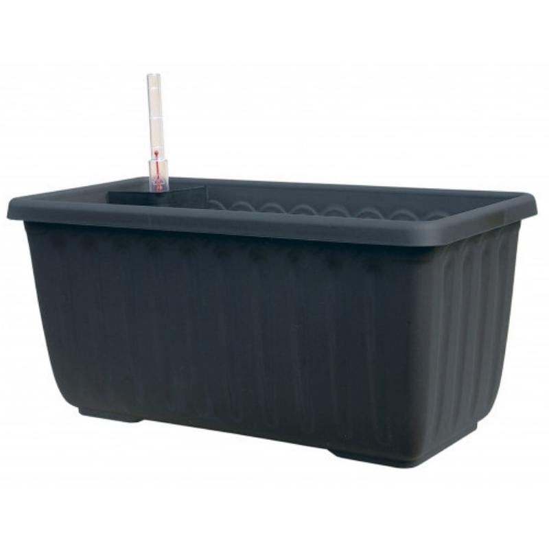 Plastia Balkonkasten Siesta Lux 40x20x19 Cm – Mit Bewässerungseinsatz & Wasserstandsanzeige